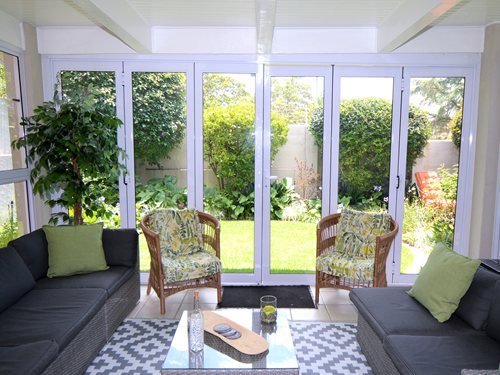 Garden view from patio doors closed (1)