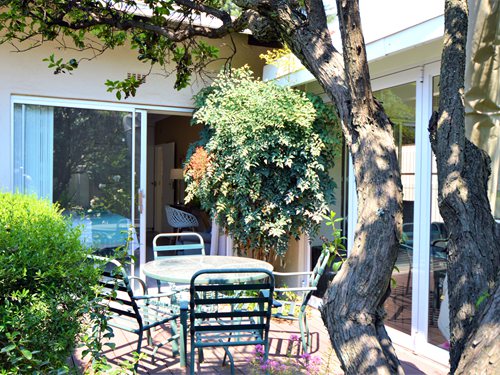 Patio dining area