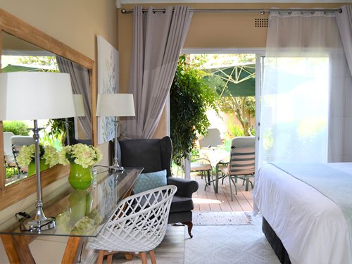 View from main bedroom onto deck
